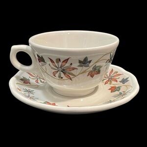 Vintage 1960s Cassidy's Duraline Super Vitrified England Teacup and Saucer